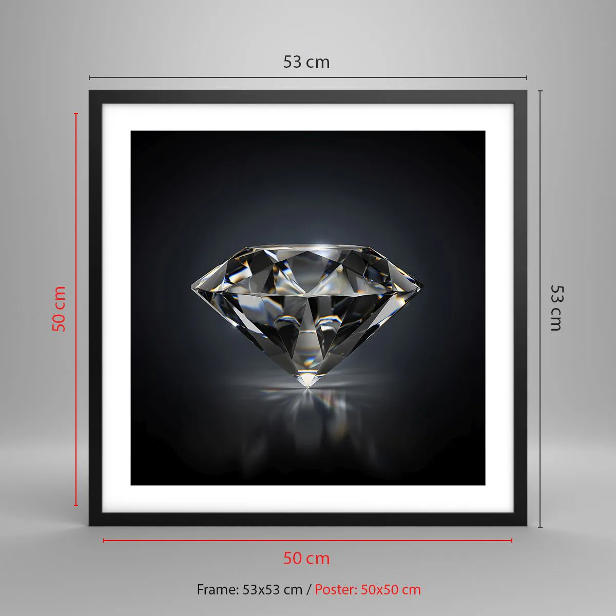 Plakát v černém rámu - Best girls friend - 50x50 cm