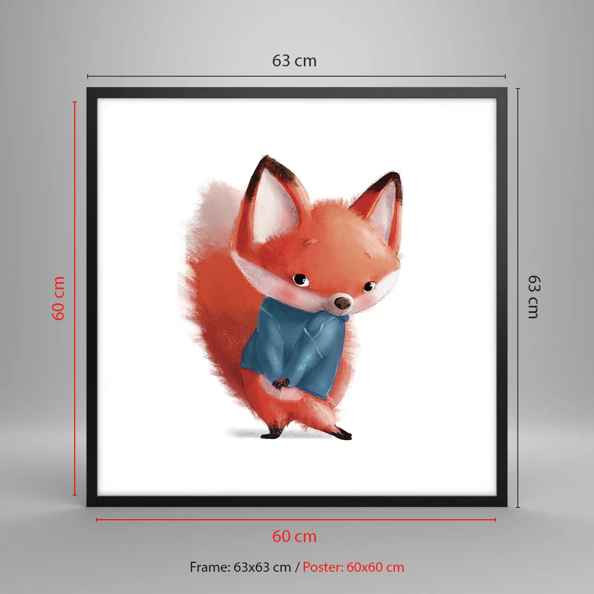 Poster in black frame - Do I Look Good in It? - 60x60 cm