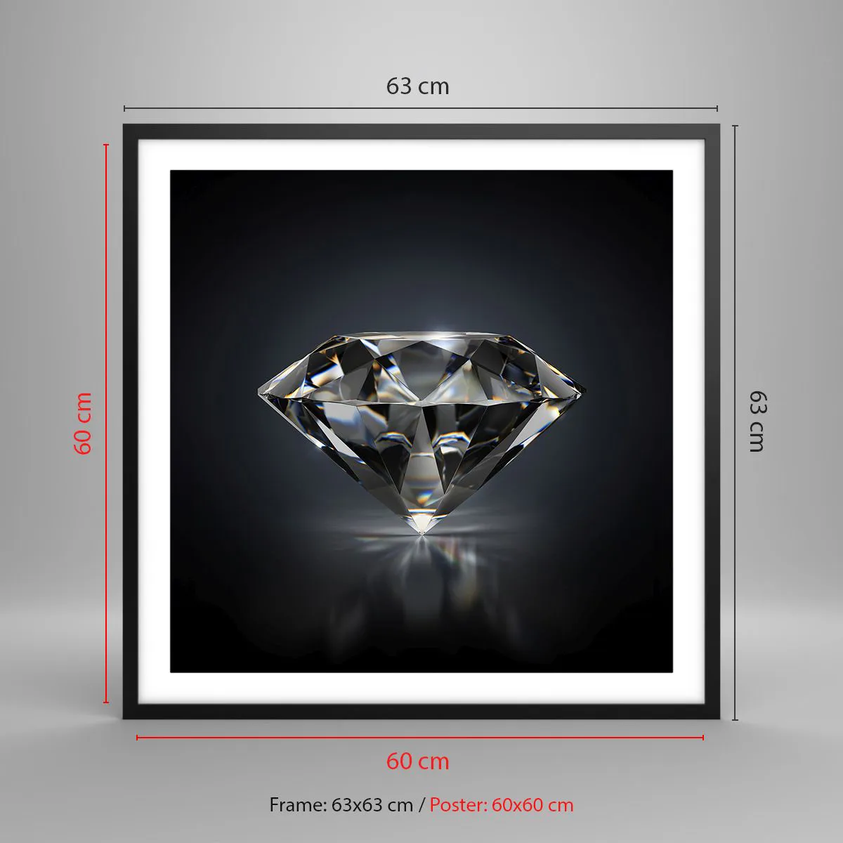 Plakát v černém rámu - Best girls friend - 60x60 cm