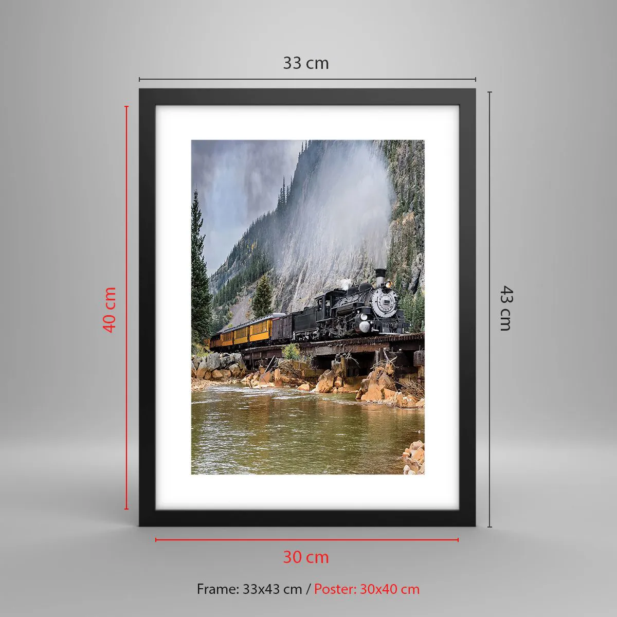 Poszter fehér keretben - Hova? Hova? - 30x40 cm