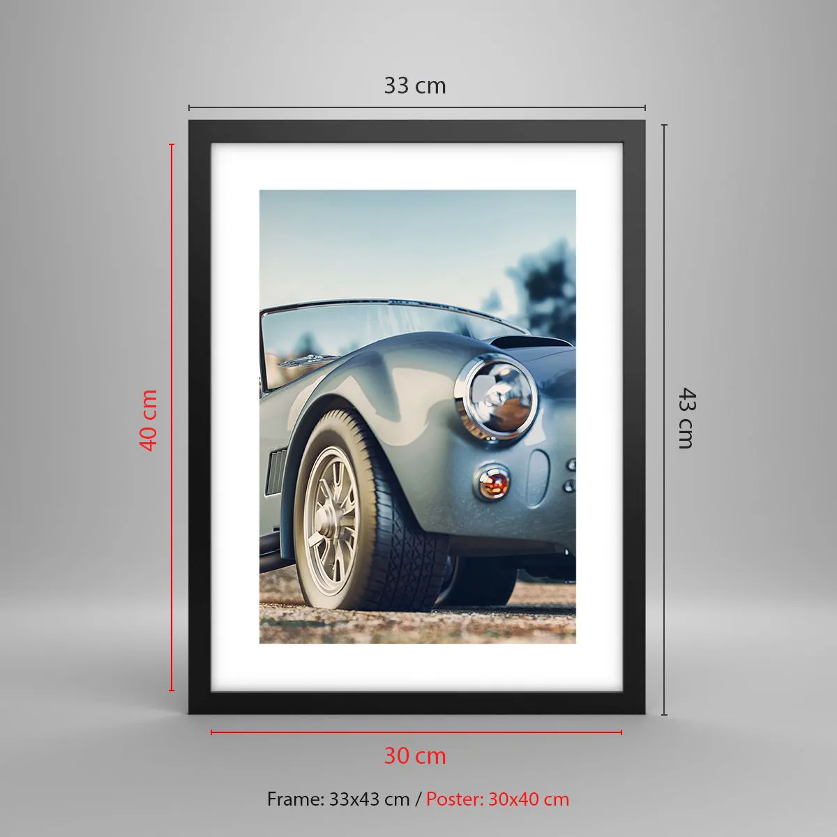 Poszter fehér keretben - Mert a stílus számít - 30x40 cm