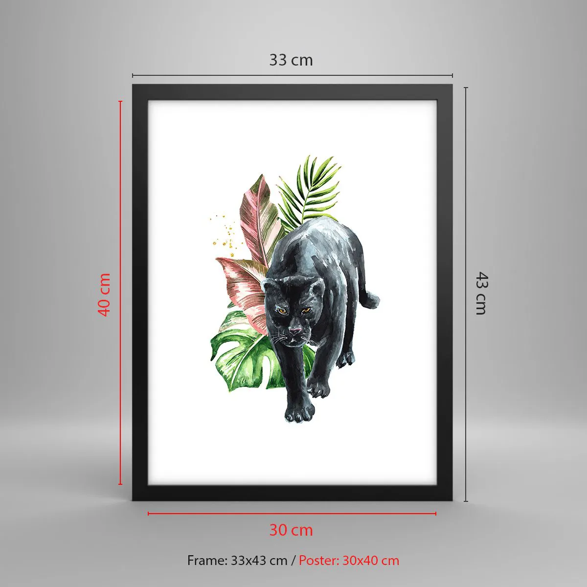 Poster in black frame - Wilderness of the Heart - 30x40 cm