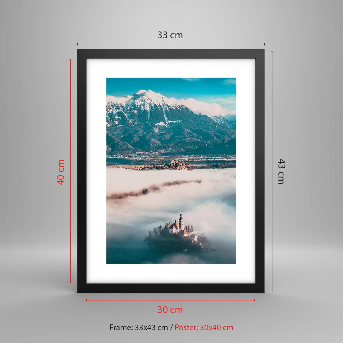 Póster en marco negro - El comienzo de un cuento de hadas - 30x40 cm