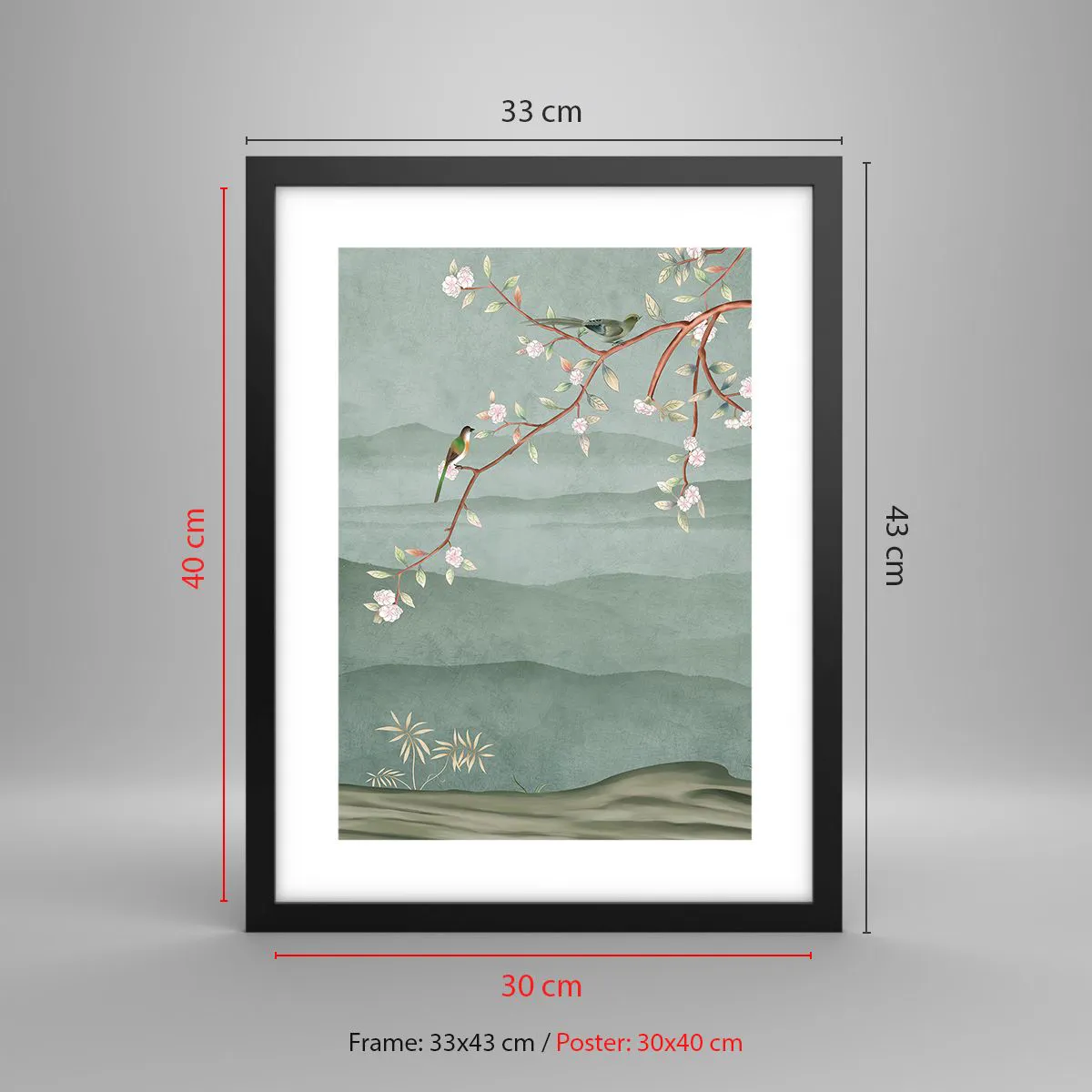 Poszter fehér keretben - Tavasz, ah, te vagy az - 30x40 cm