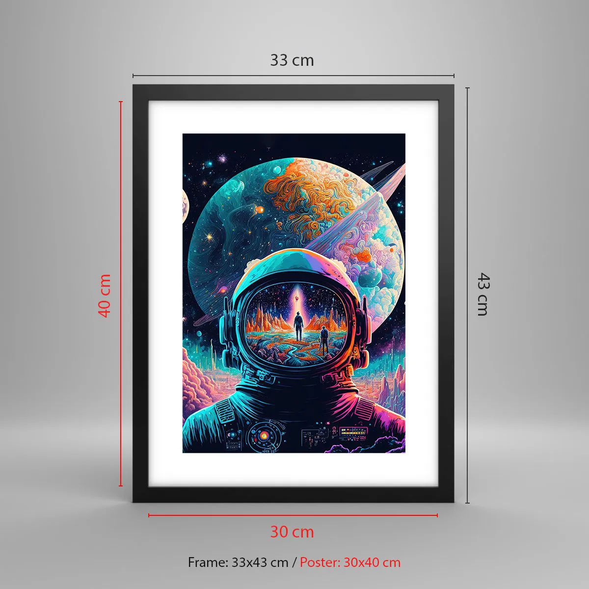 Poster in black frame - Philosophers Didn't Imagine This - 30x40 cm