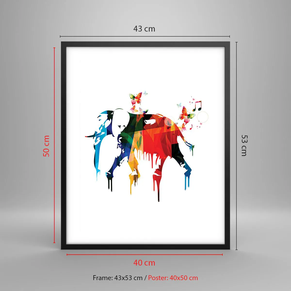 Pôster com moldura preta - Todos podem dançar - 40x50 cm