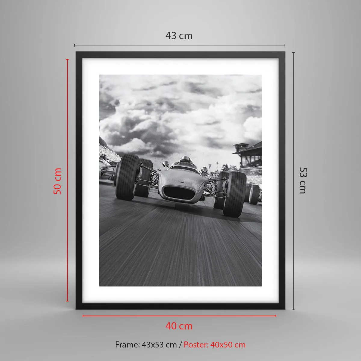 Poster in cornice nera - C'è la forza! - 40x50 cm