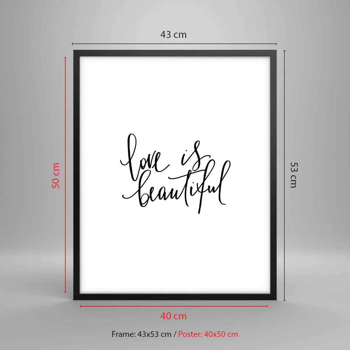 Plagát v čiernom ráme - Prečítaj a zopakuj - 40x50 cm