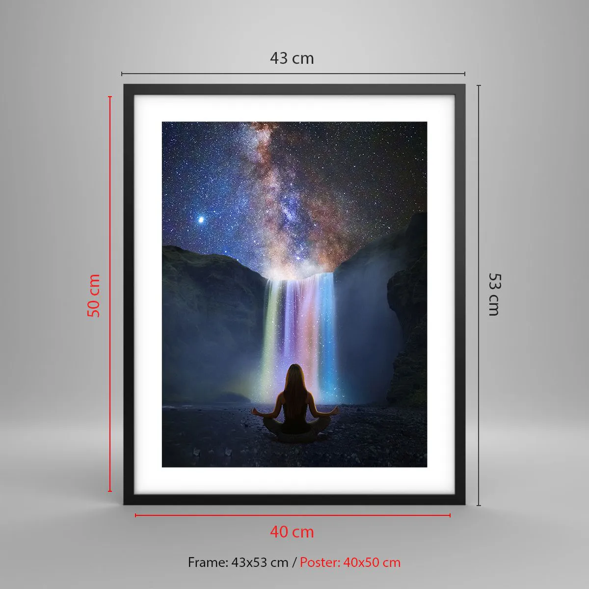 Poster in einem schwarzem Rahmen - Absolute Harmonie - 40x50 cm