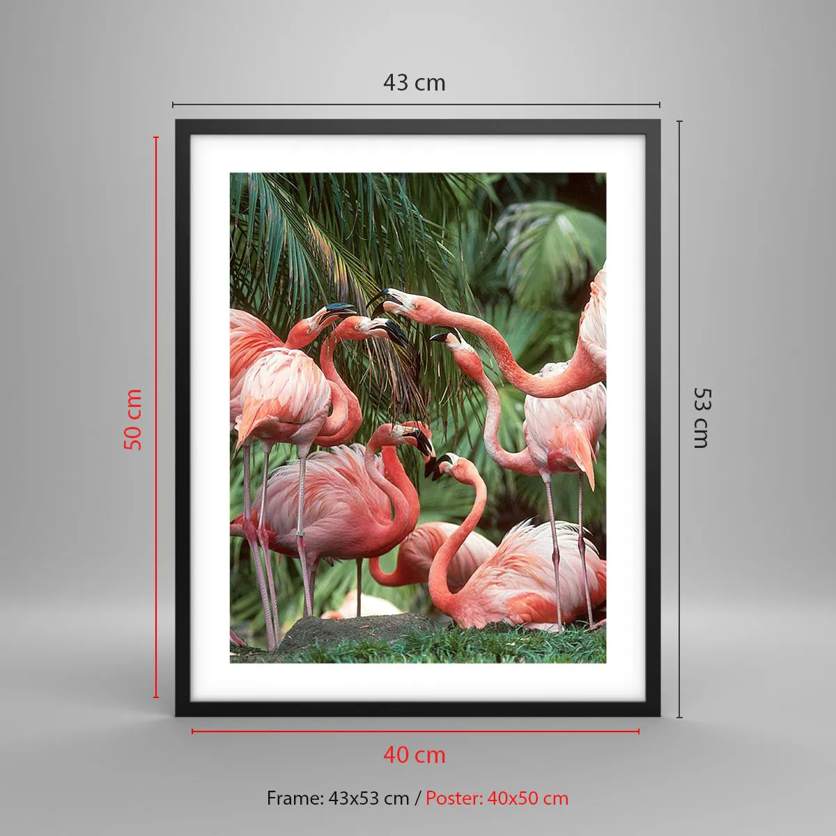 Affiche dans un cadre noir - Poster - Potins d'après-midi - 40x50 cm