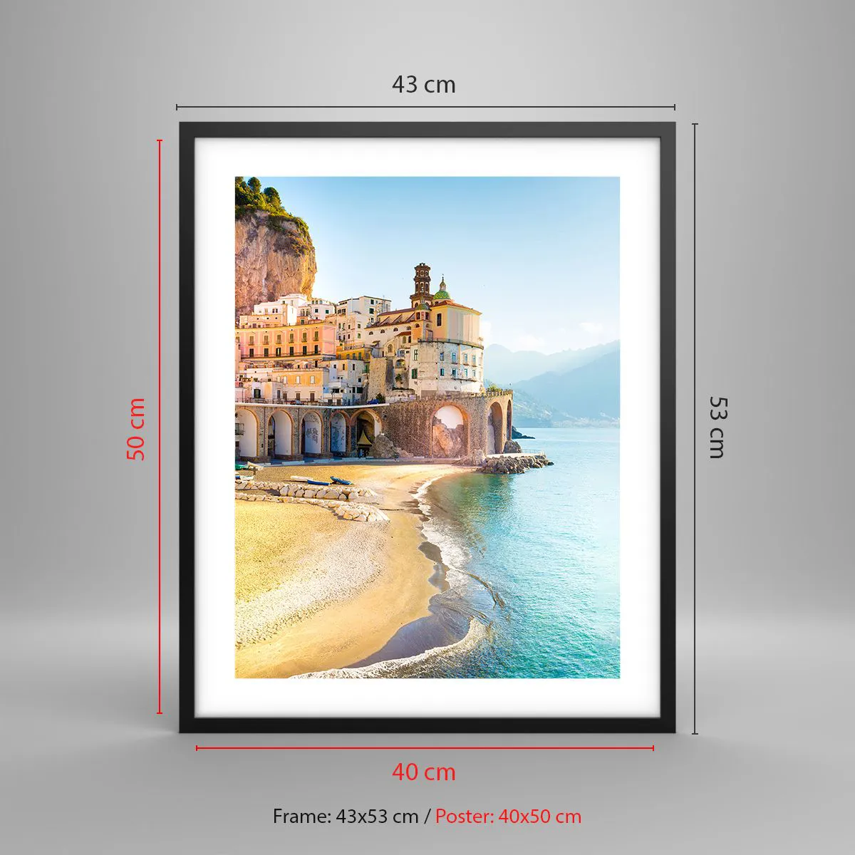 Poszter fehér keretben - A hihetetlen város - 40x50 cm