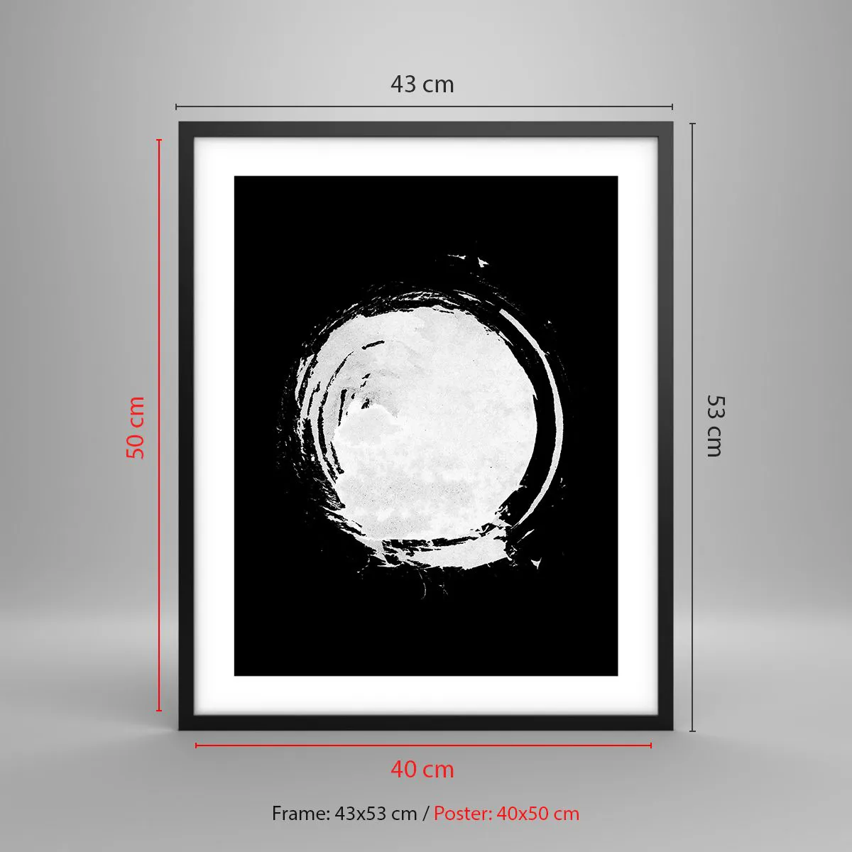 Poster in einem schwarzem Rahmen - Gute Möglichkeit - 40x50 cm