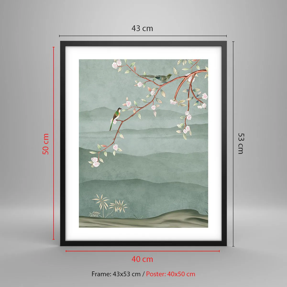 Poszter fehér keretben - Tavasz, ah, te vagy az - 40x50 cm