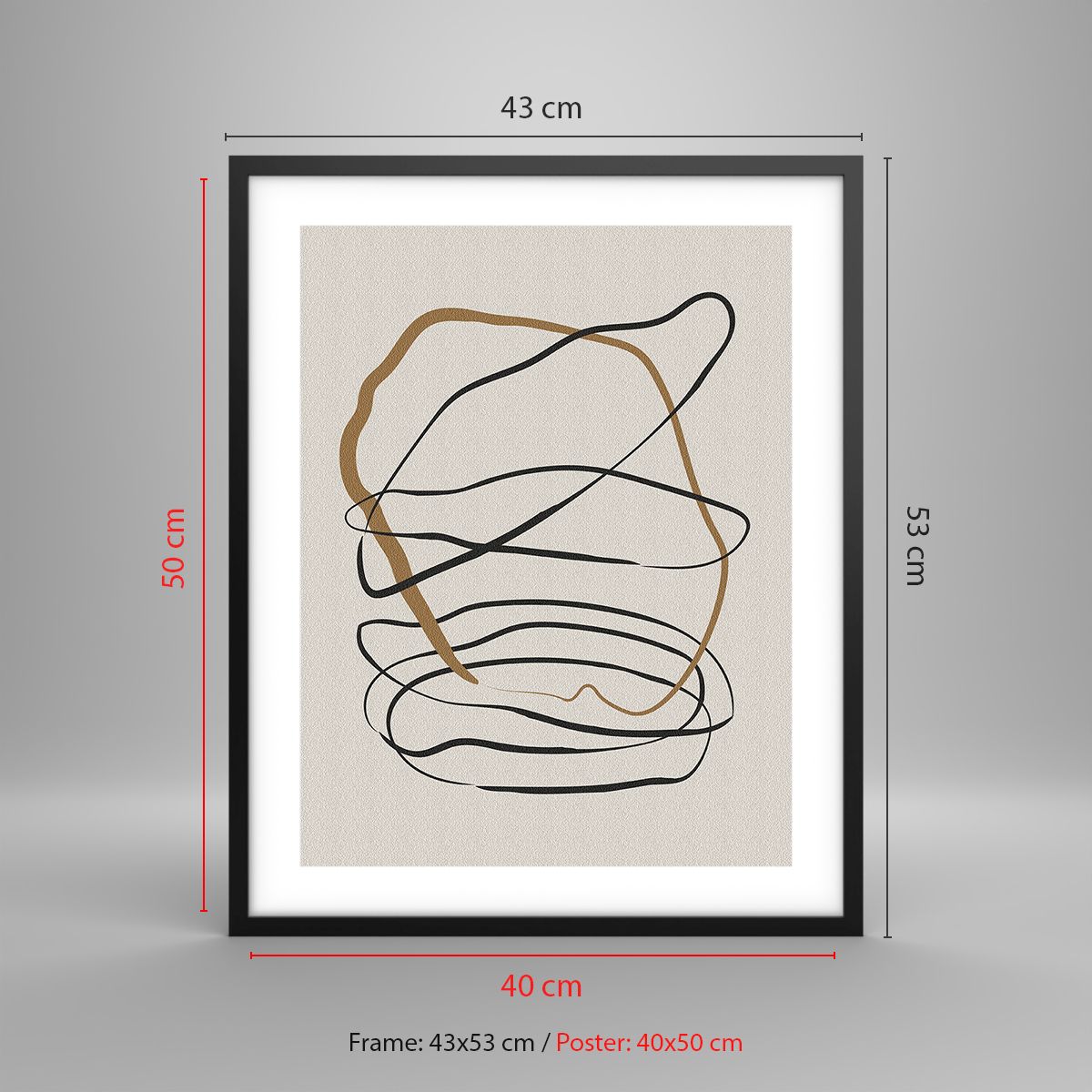 Cadre d'affiche 40x40cm Blanc Brillant Plastique Paris | Leroy Merlin