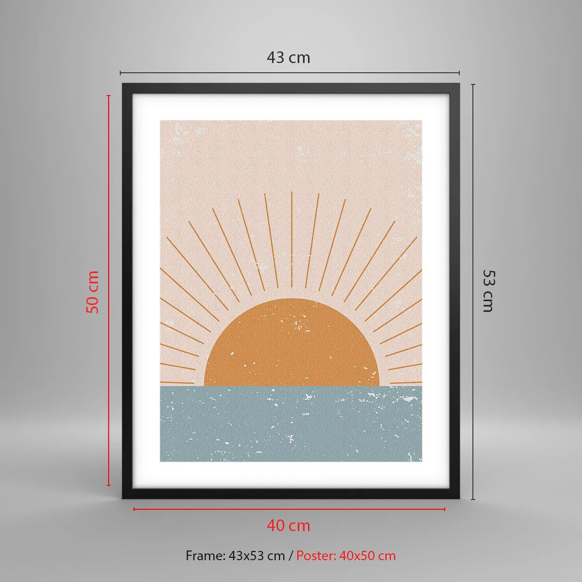 Plakat i sort ramme - Et dagligt mirakel - 40x50 cm