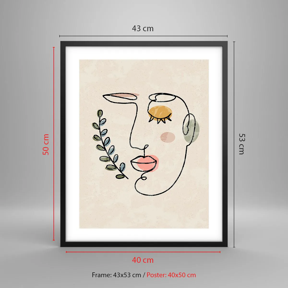 Plakat w czarnej ramie - Spokój odnaleziony - 40x50 cm