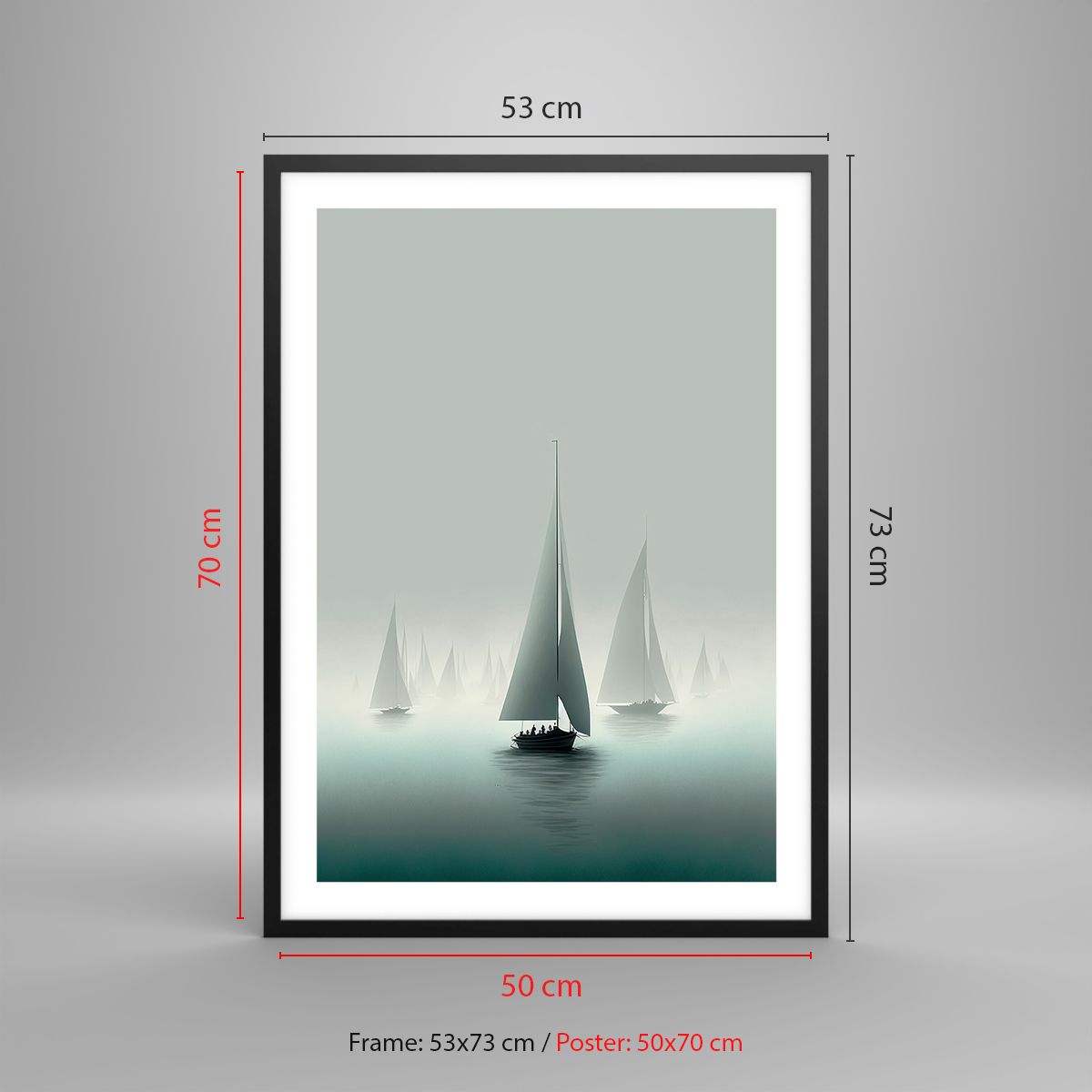 Affiche Doz Saint Palais sur mer - Le voilier 40 x 60 - L'Imagier