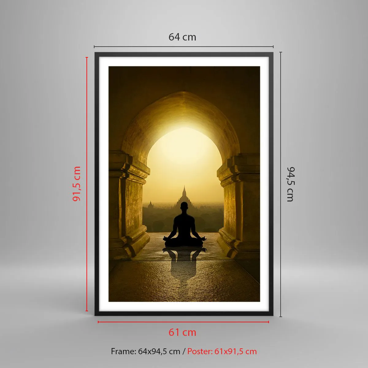 Affiche dans un cadre noir - Poster - Pleine harmonie - 61x91 cm