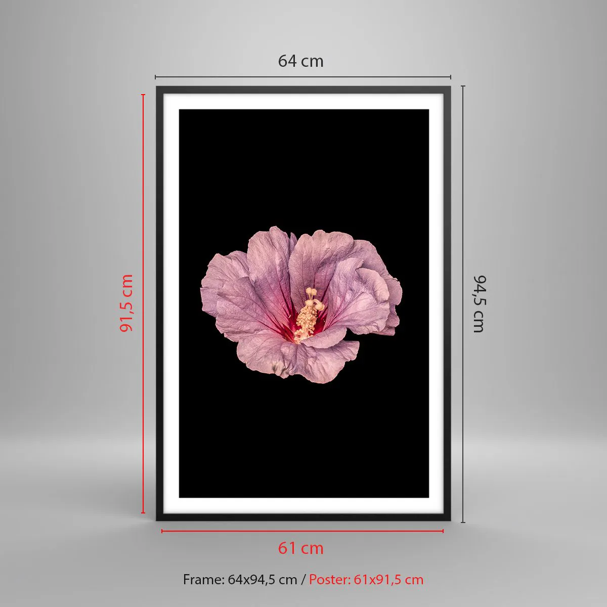 Plakat w czarnej ramie - Prosto do serca - 61x91 cm