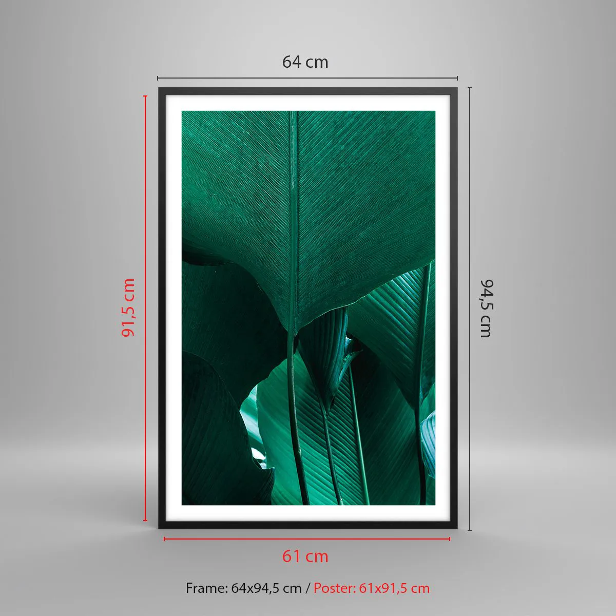 Poster in black frame - Turned towards Light - 61x91 cm