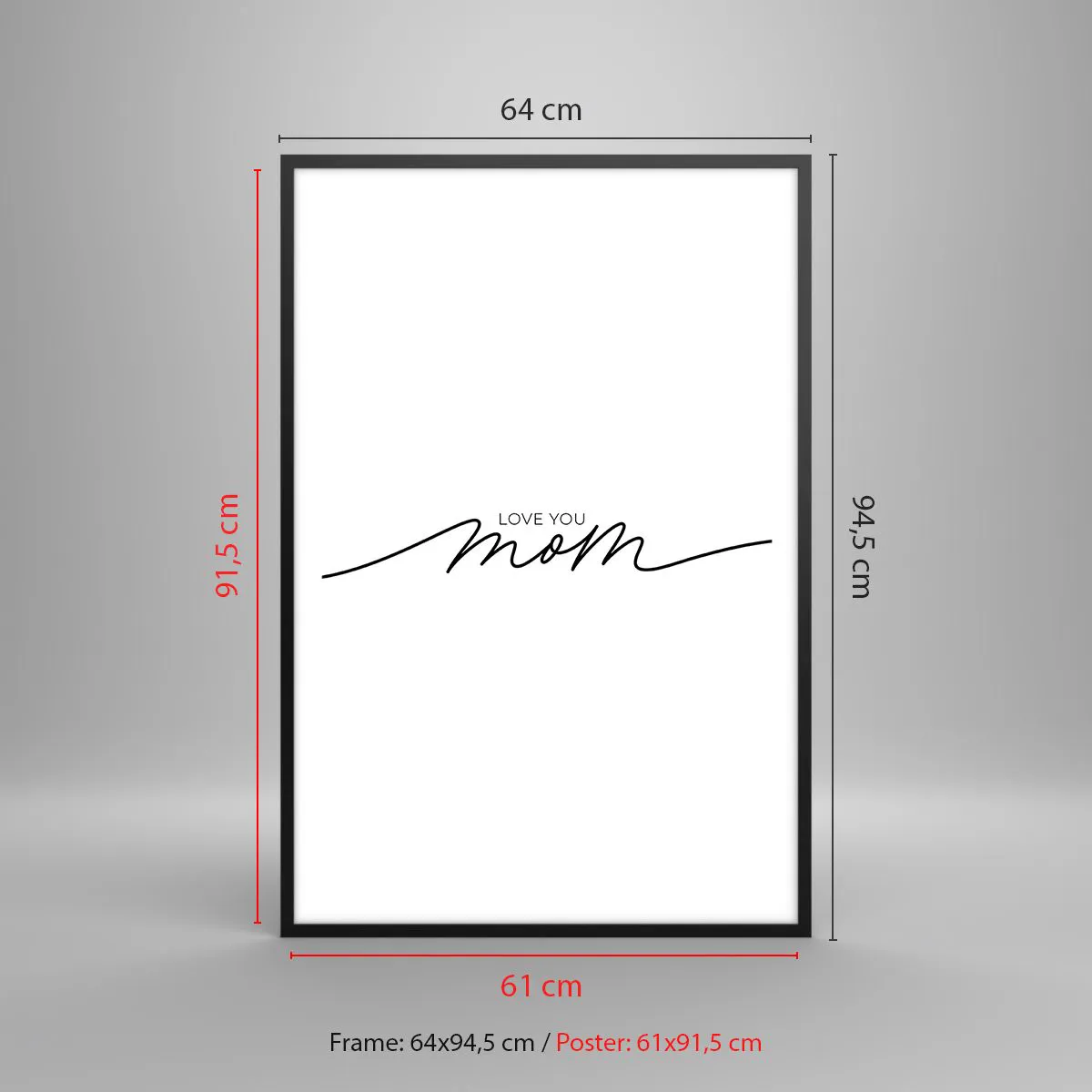 Affiche dans un cadre noir - Poster - Grand chamboulement - 61x91 cm