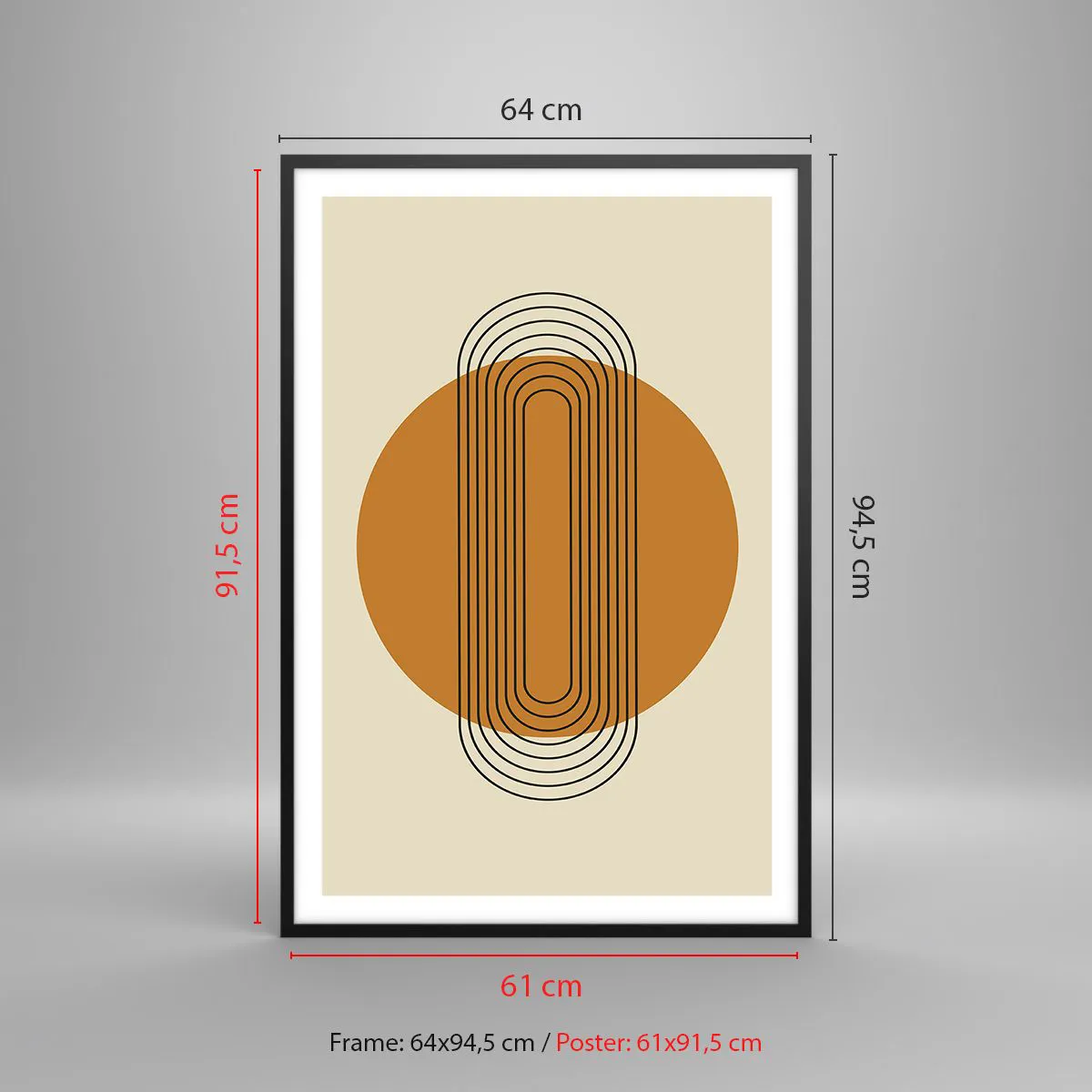 Poster in black frame - Perfect Plan - 61x91 cm