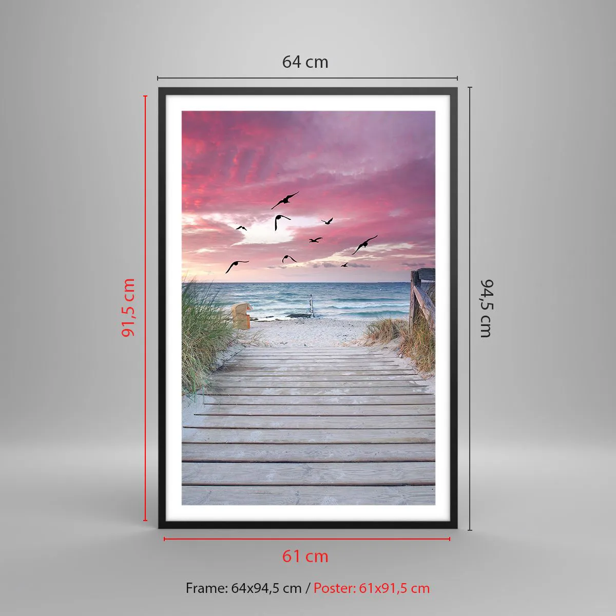 Poszter fehér keretben - Balti impresszió - 61x91 cm