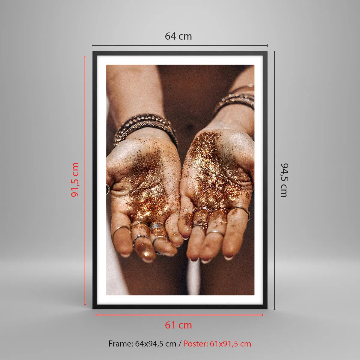 Affiche dans un cadre noir - Poster - Un don pour vous - 61x91 cm