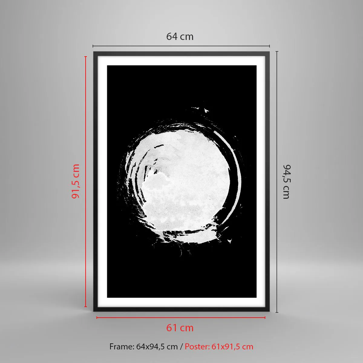 Pôster com moldura preta - Boa saída - 61x91 cm