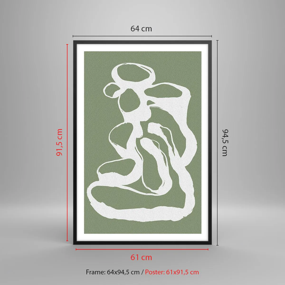 Plakát v černém rámu - Volání prostoru - 61x91 cm