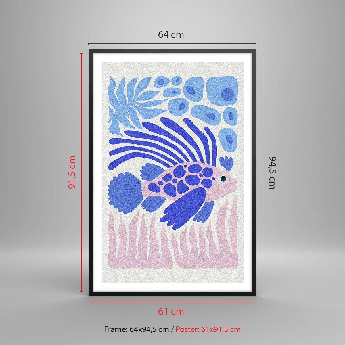 Poster in cornice nera - Nel suo elemento - 61x91 cm