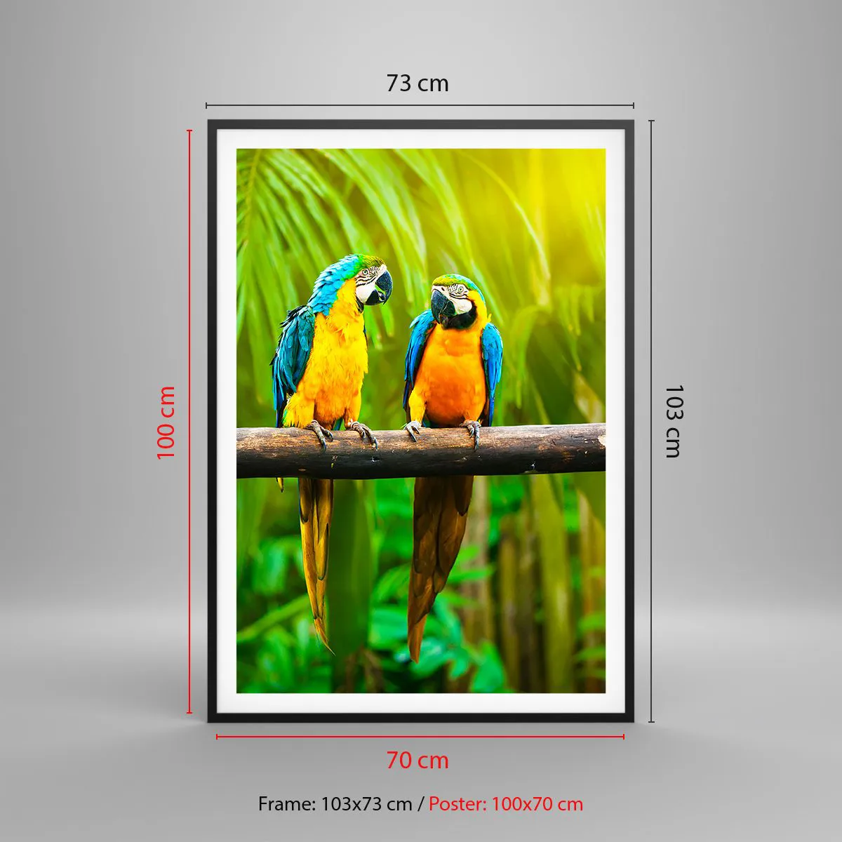 Pôster com moldura preta - E ouviste dizer que ela...? - 70x100 cm