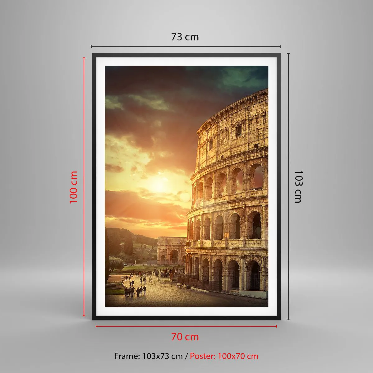 Poszter fehér keretben - Kolosszális benyomás - 70x100 cm