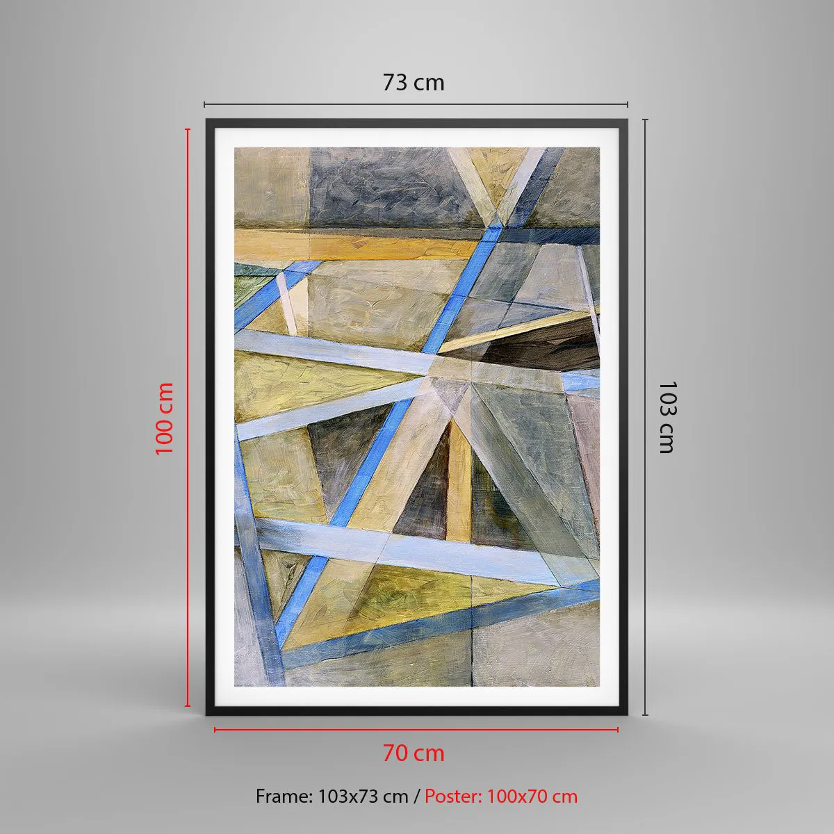 Poszter fehér keretben - Egyenesen vagy átlósan? - 70x100 cm