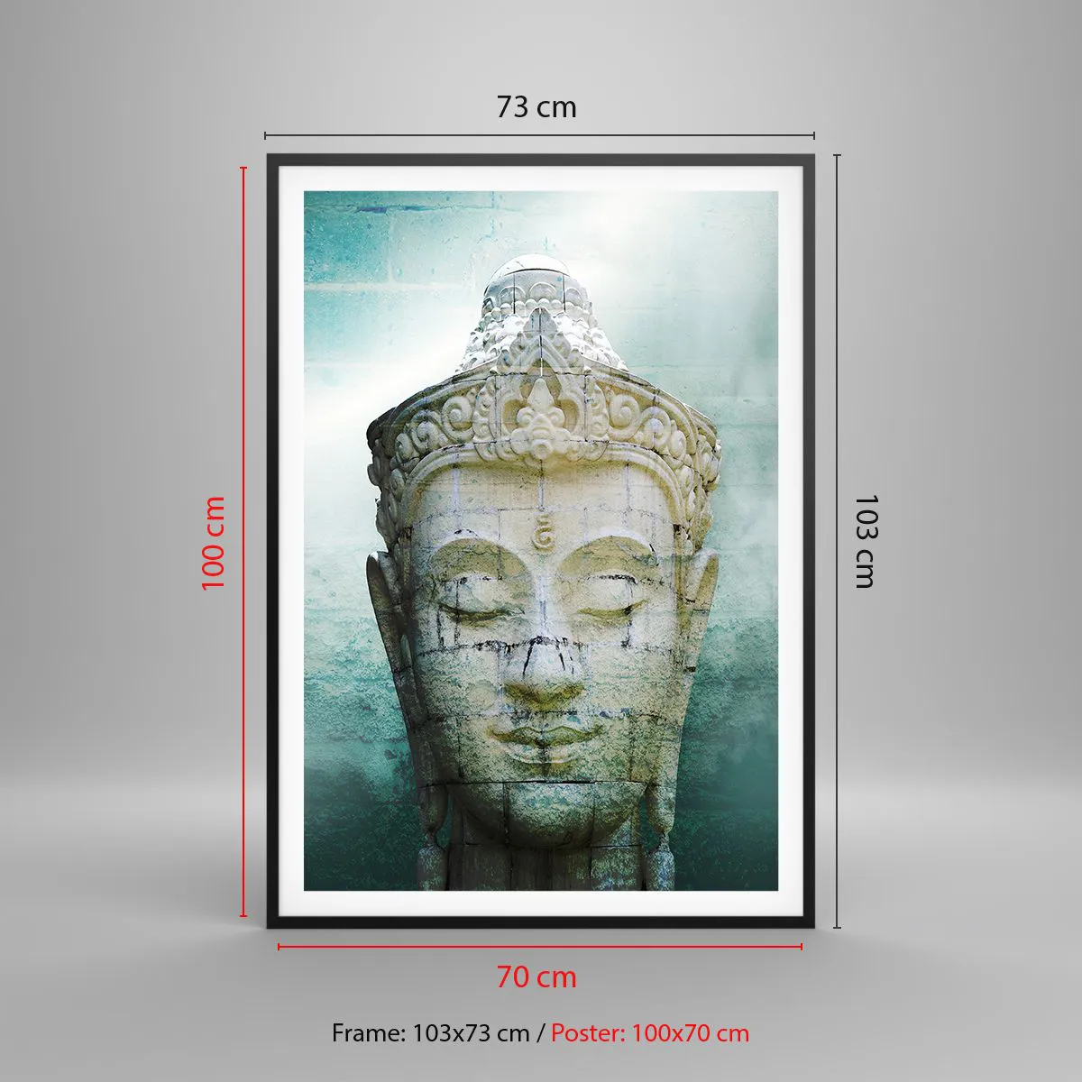 Poszter fehér keretben - A fény kérése - 70x100 cm