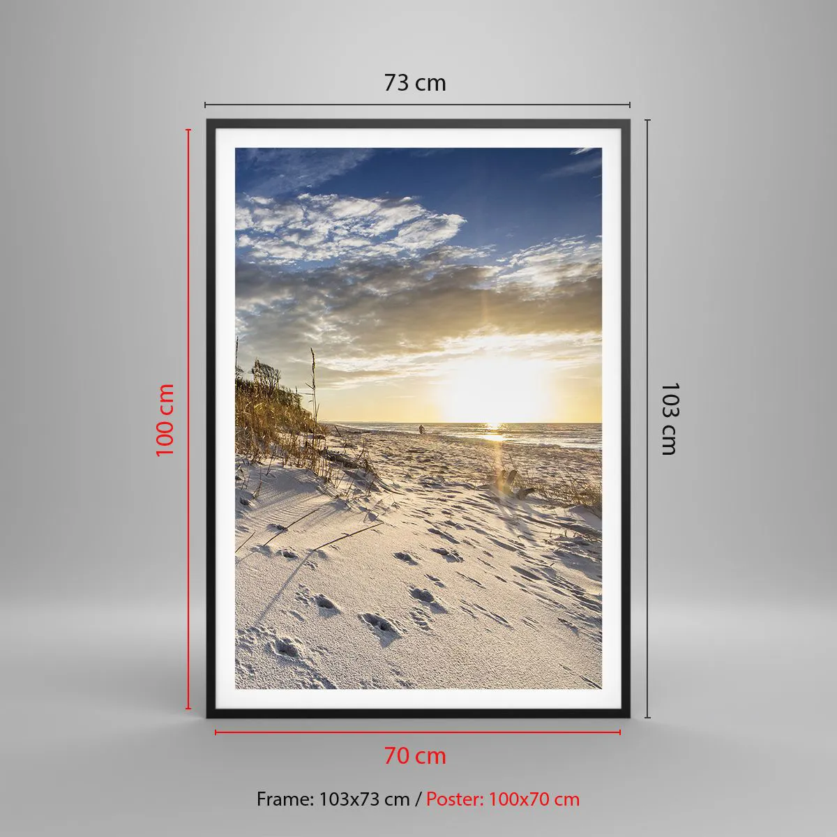 Poszter fehér keretben - Meghívás egy sétára - 70x100 cm