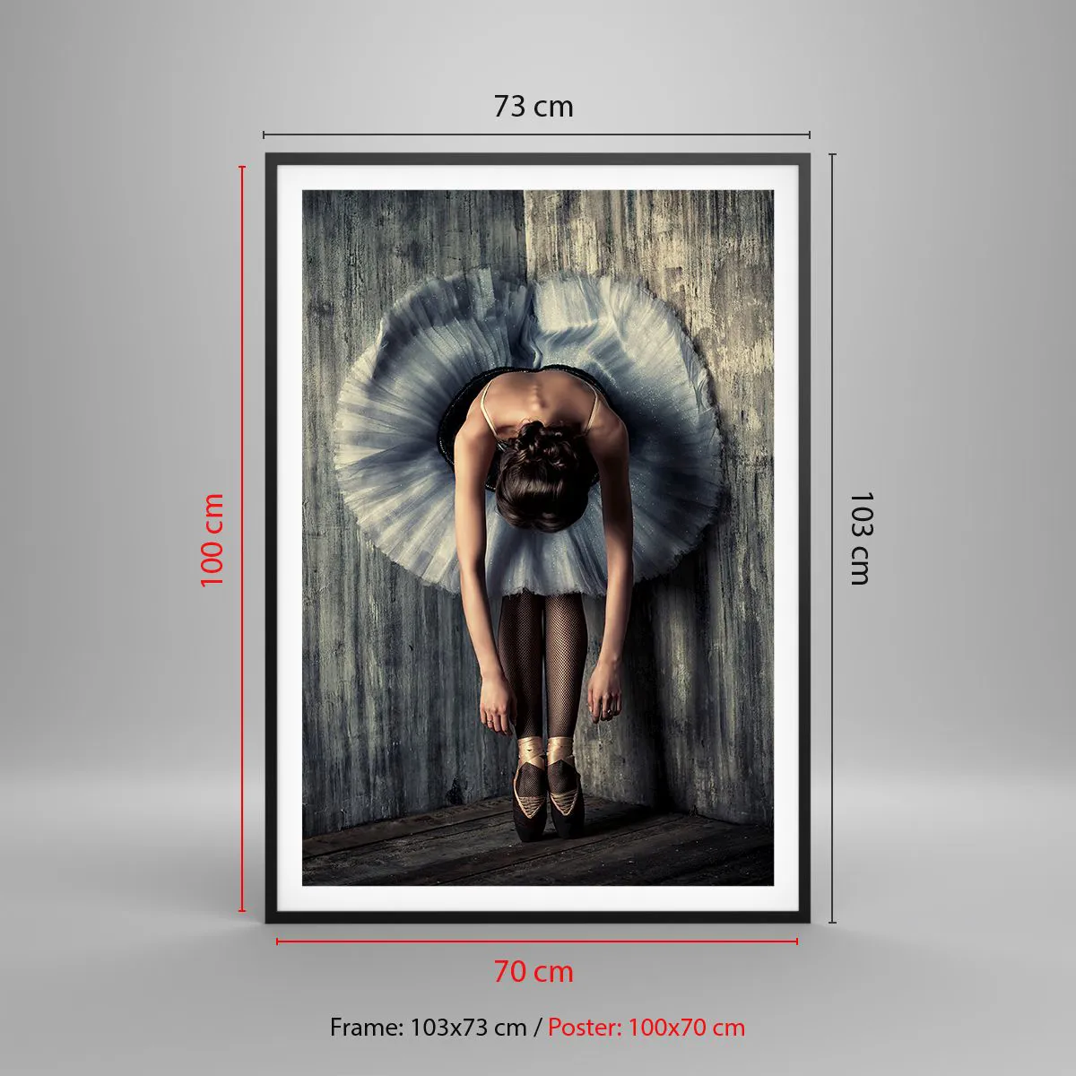 Poster in black frame - When the Music Stops - 70x100 cm