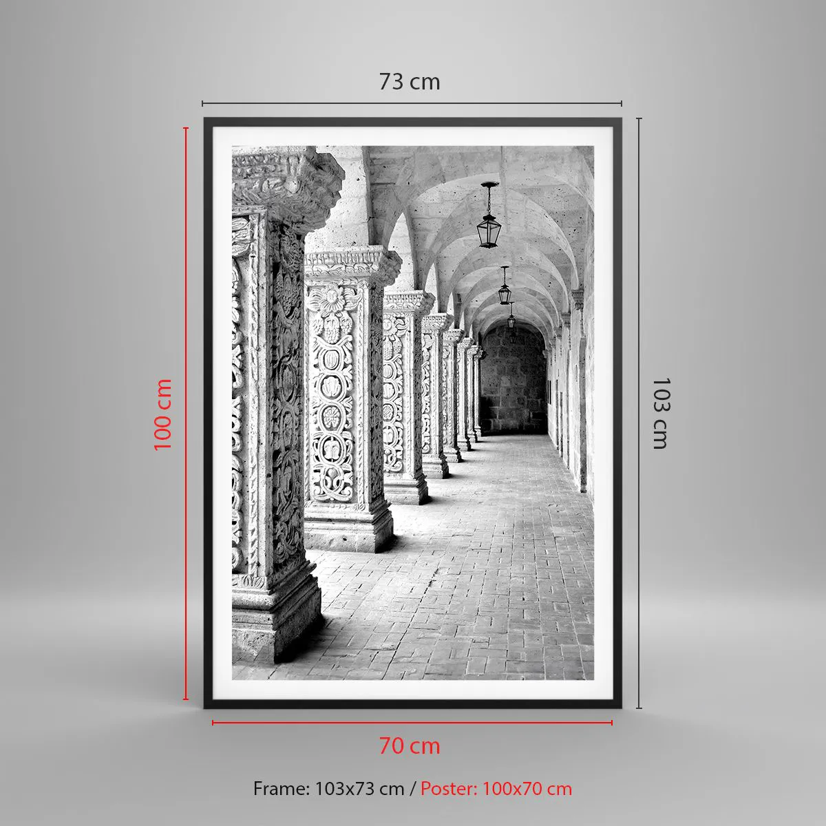 Poster in einem schwarzem Rahmen - Und wo geht’s hin...? - 70x100 cm