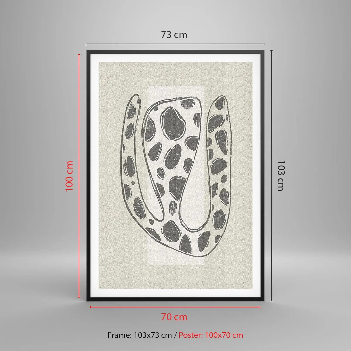 Poszter fehér keretben - Egy bizarr teremtmény - 70x100 cm