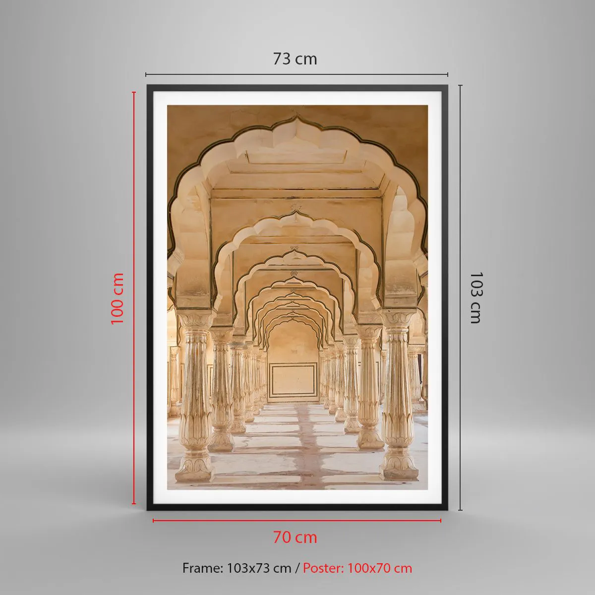 Plakát v černém rámu - V mahárádžově paláci - 70x100 cm
