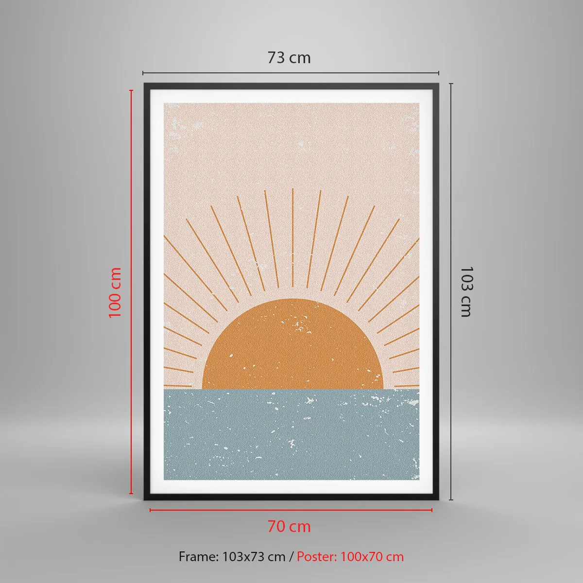 Poster in einem schwarzem Rahmen - Alltägliches Wunder - 70x100 cm