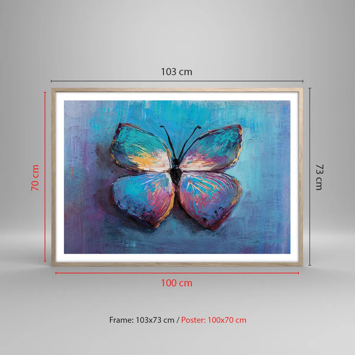 Affisch i ram av ljusek - I full charm - 100x70 cm