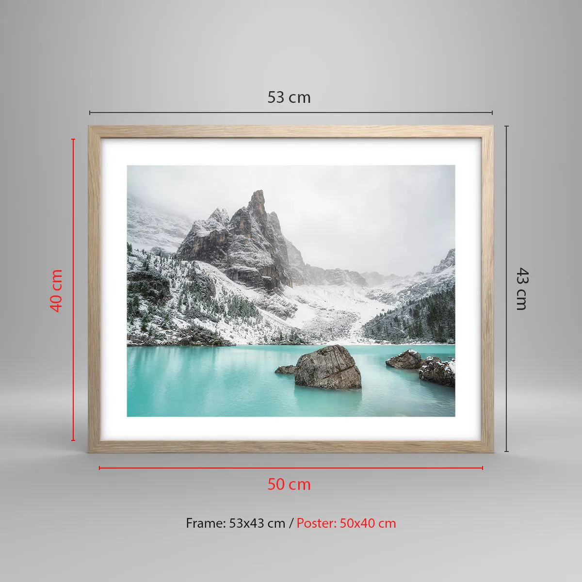 Plakát v rámu světlý dub - Na stráži - 50x40 cm