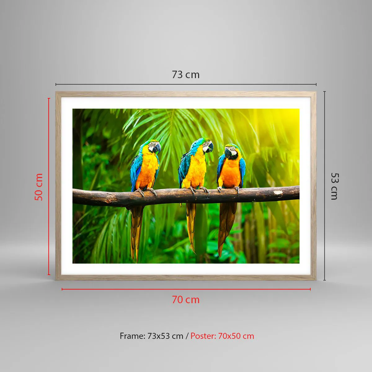 Affiche dans un chêne clair - Poster - Et avez-vous entendu qu'elle ...? - 70x50 cm