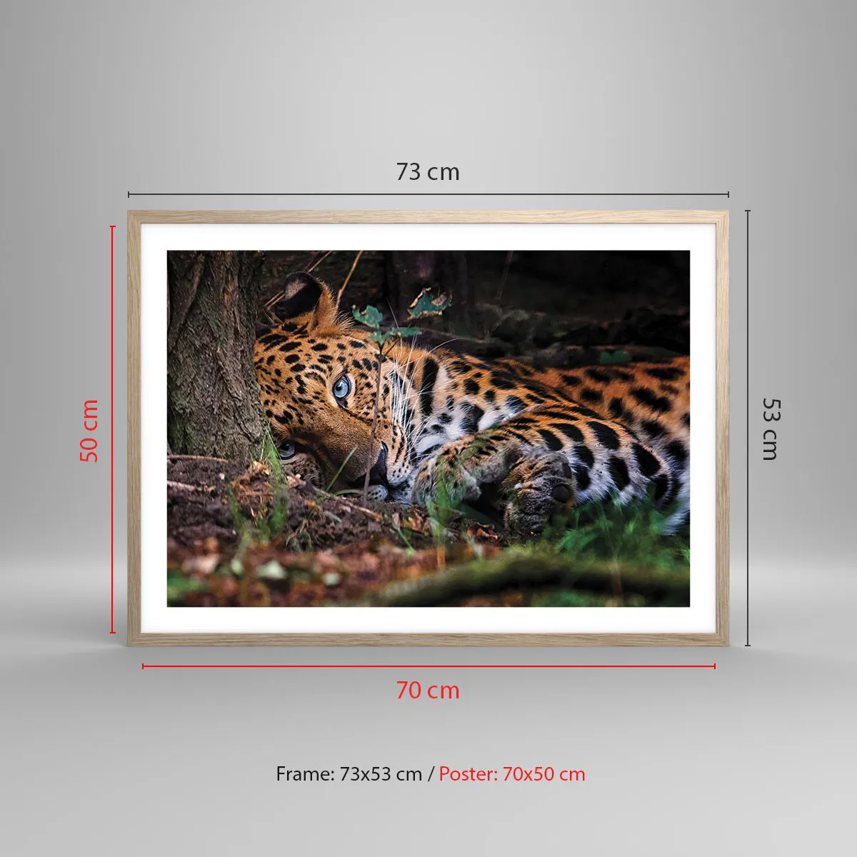 Poster în ramă de stejar deschis - Să ai încredere în mine - 70x50 cm