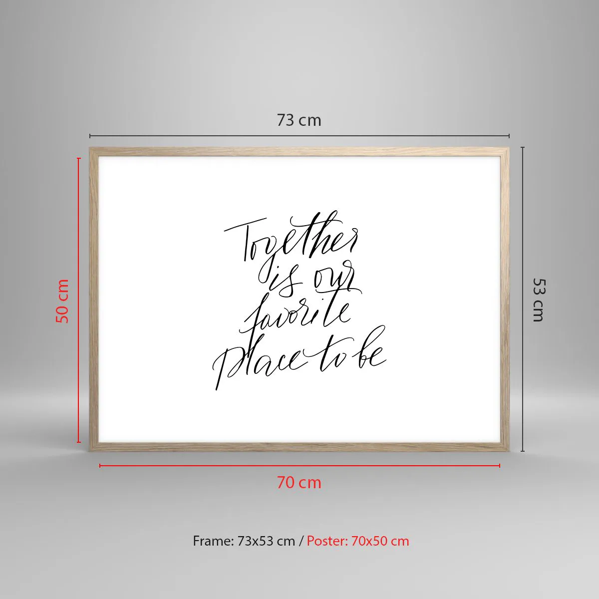 Affiche dans un chêne clair - Poster - Vous aussi vous le sentez? - 70x50 cm