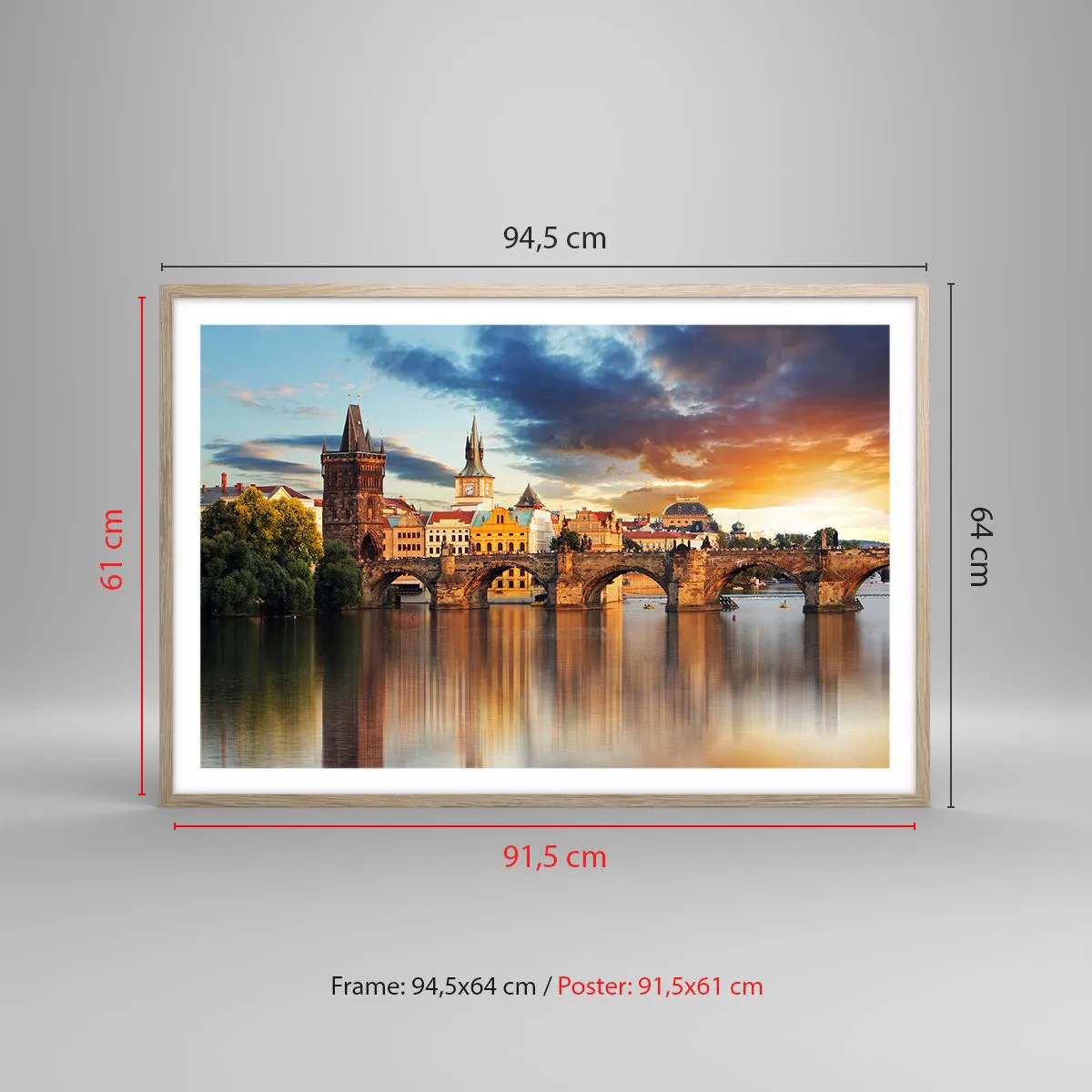 Affiche dans un chêne clair - Poster - Belle depuis des lustres - 91x61 cm