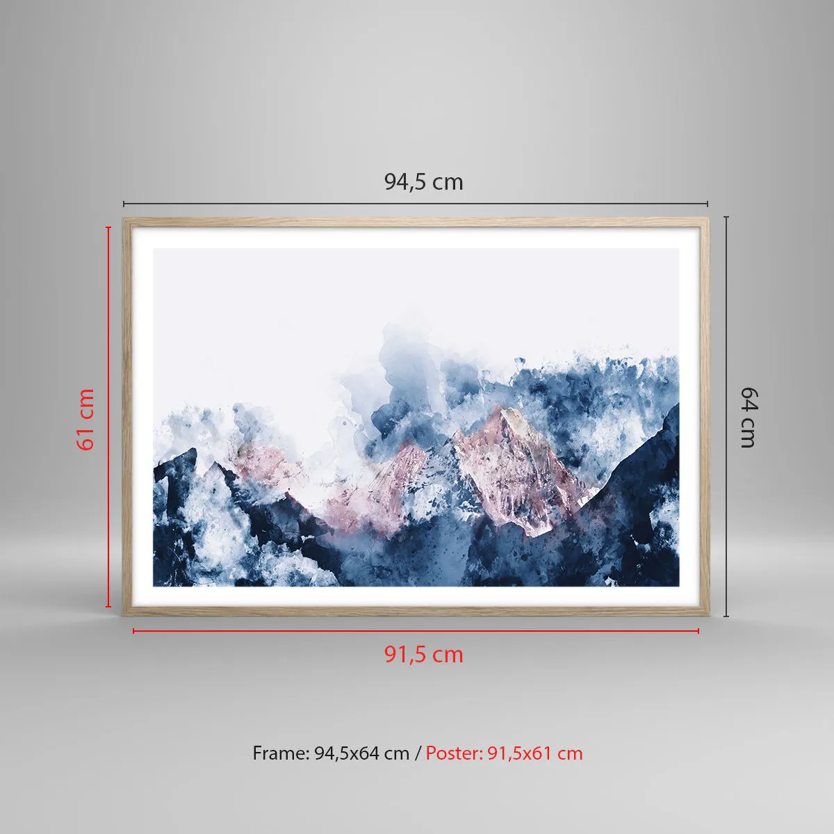 Affiche dans un chêne clair - Poster - Ce sont des sommets ! - 91x61 cm