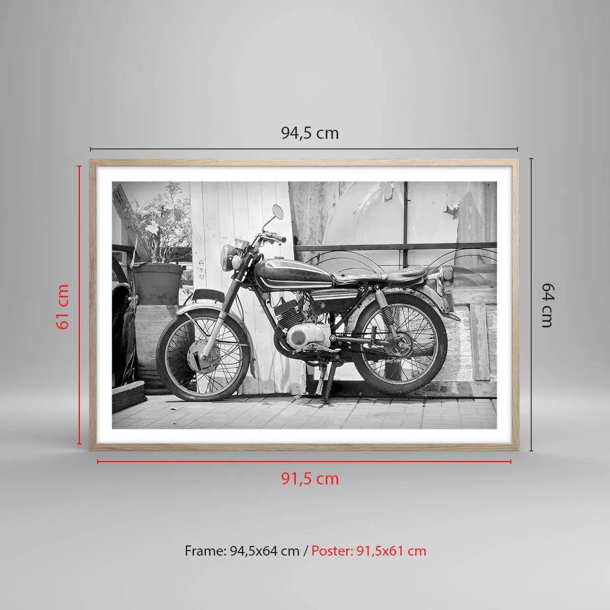 Poszter világos tölgy keretben - Klasszikus mindenek felett - 91x61 cm