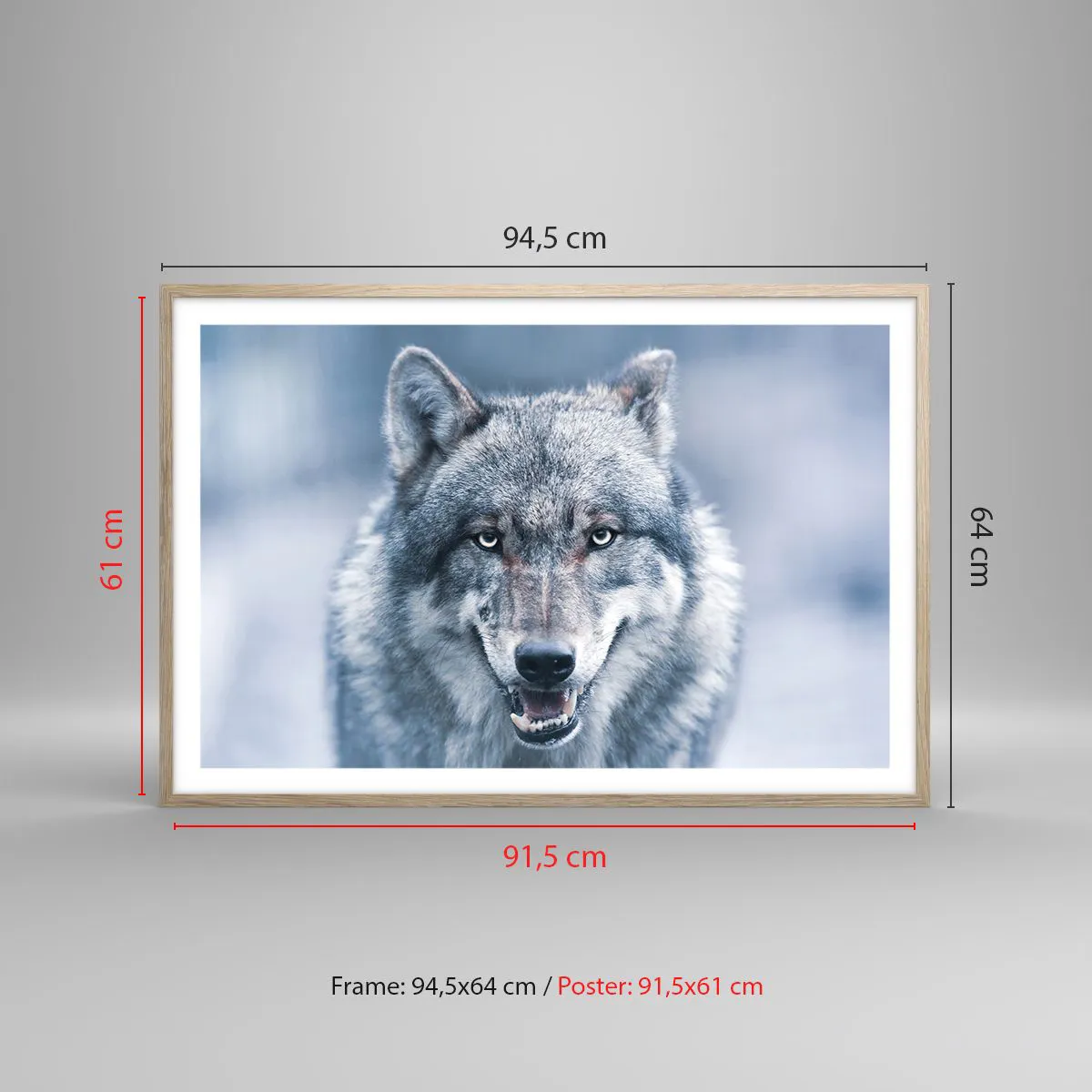 Poszter világos tölgy keretben - Vállalod a kihívást? - 91x61 cm